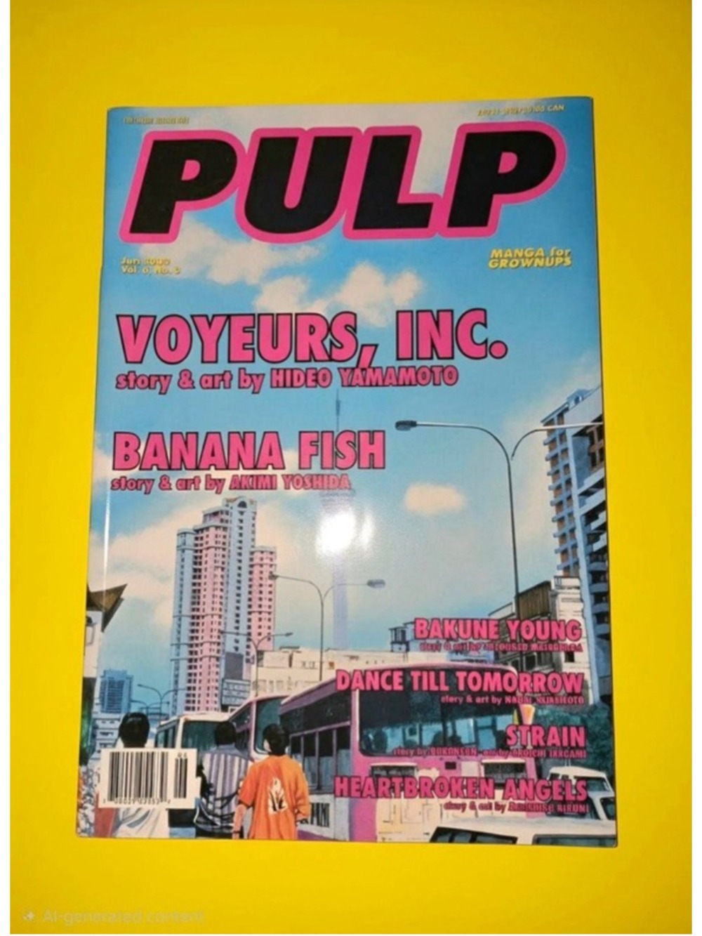 PULP Manga Magazine January 2002 Vol. 6 No. 1 Voyeurs Inc Banana Fish